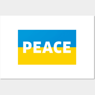 Ukrainian flag - peace Posters and Art